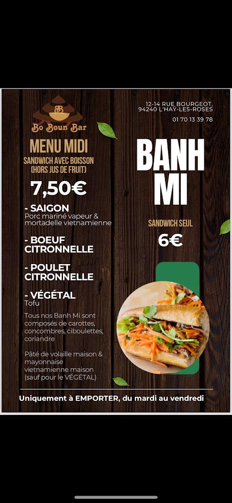 BO BOUN BAR - Menu Image 2